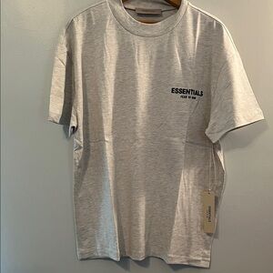 Fear of God Essentials Light oatmeal Tee